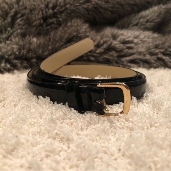 J. Crew Accessories - Skinny Black Belt
